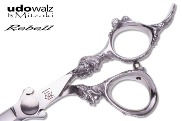 Udo Walz by MITZAKI - Haarschere "Rebell"- steel (5.5 Zoll , 6.0 zoll, 7.0 Zoll oder 7.5 Zoll ) Scherenklingen aus hochwertigem Japanstahl, perfekt  für alle Arbeiten am Haar, HOHLSCHLIFF, gute Sliceeigenschaft